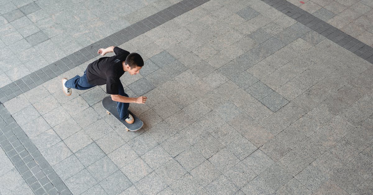 Is there a risk of contracting Ebola on a ferry ride from Spain to Morocco? [duplicate] - From above young male in casual outfit riding skateboard in park of modern city in summer