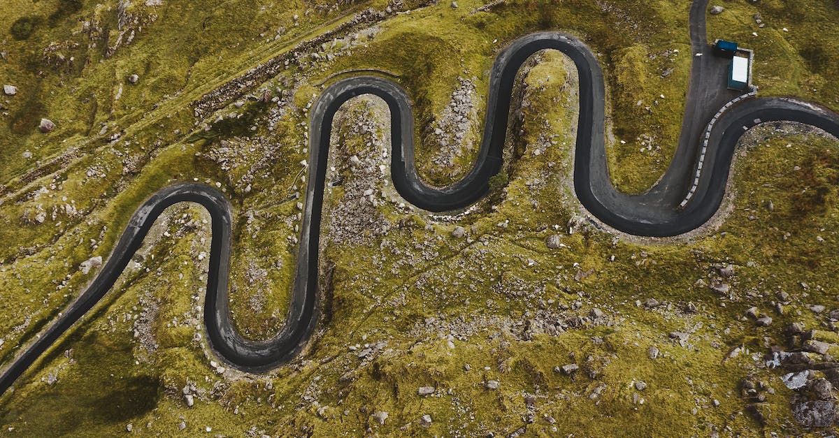 Is there any highway, road or something else that covers the Grand Tour? - Aerial View of Road