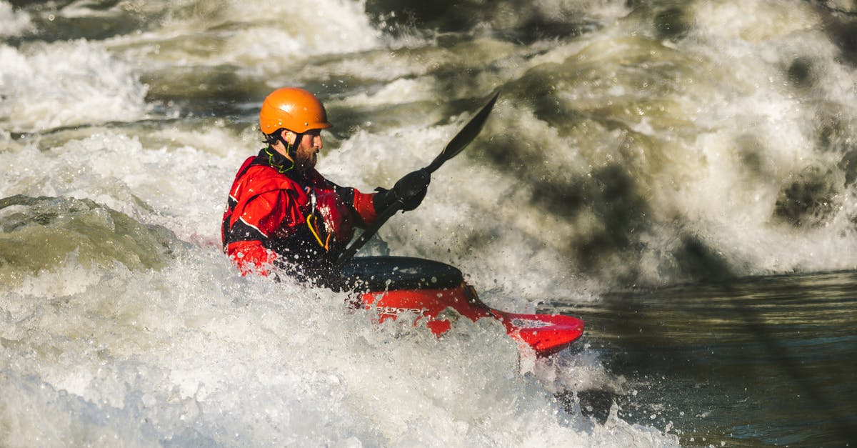 Is there any white water rafting nearby Bangalore, India? [closed] - Man on Red Watercraft
