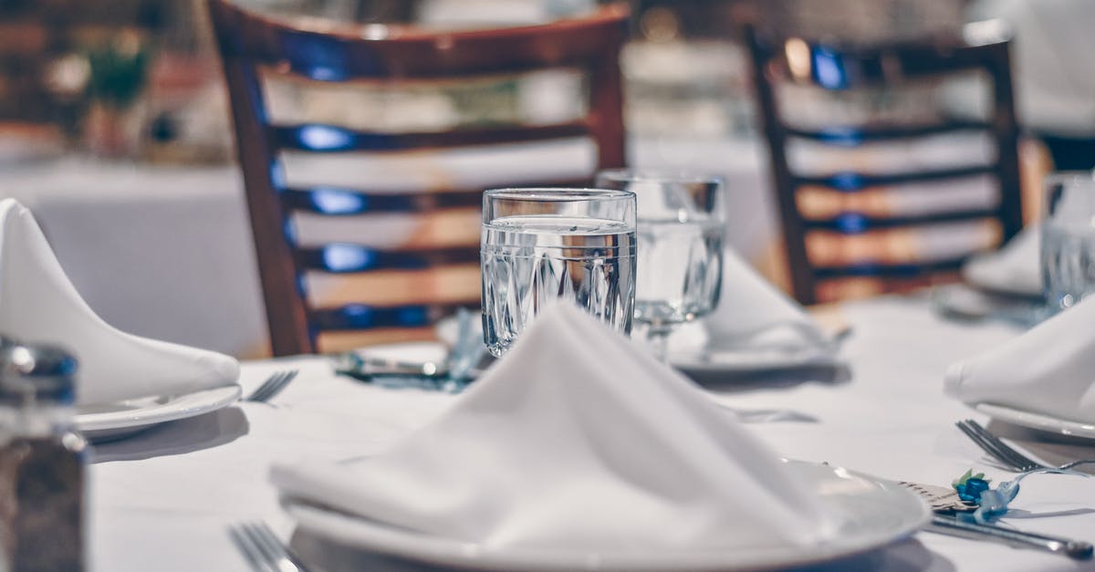 Jain food options in NYC (Wall Street) - Depth of Field Photo of Clear Drinking Glass on White Table Near Plate Jain food options in NYC (Wall Street) - Depth of Field Photo of Clear Drinking Glass on White Table Near Plate