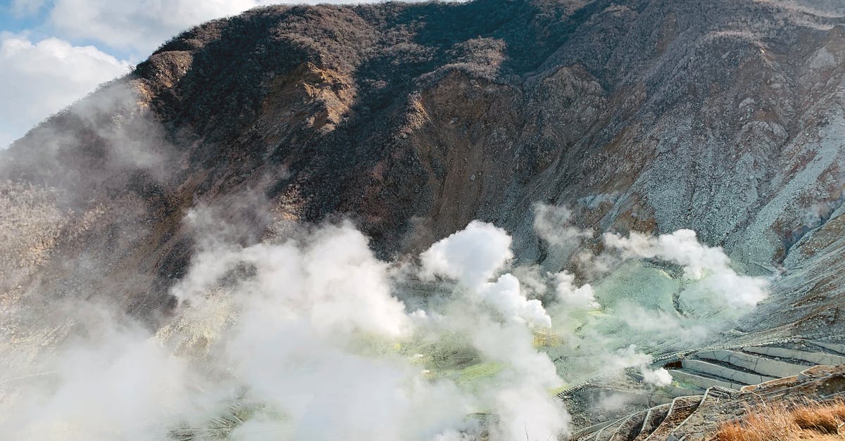 Japan formalities. What does "You may not engage in paid activities." mean? - Scenic view of active volcano with smoking mist over rough rocky valley in Hakone Japan Japan formalities. What does "You may not engage in paid activities." mean? - Scenic view of active volcano with smoking mist over rough rocky valley in Hakone Japan