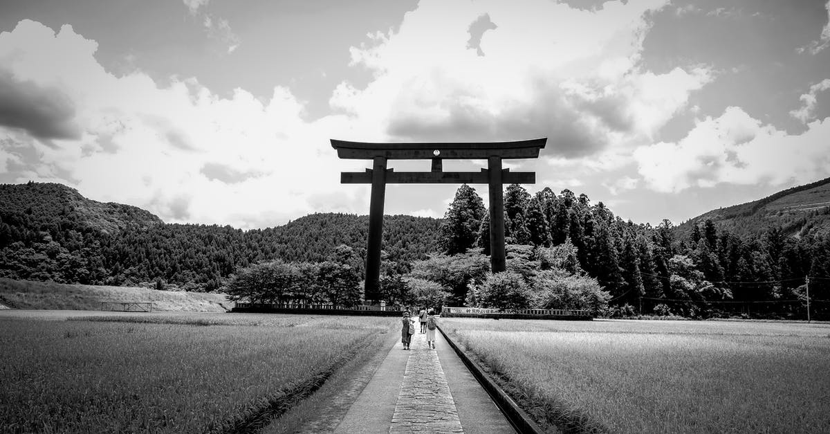 Japanese Ema and Omamori Shrine Charm Guide - Grayscale Photography of People Walking Towards Tori Gate Japanese Ema and Omamori Shrine Charm Guide - Grayscale Photography of People Walking Towards Tori Gate