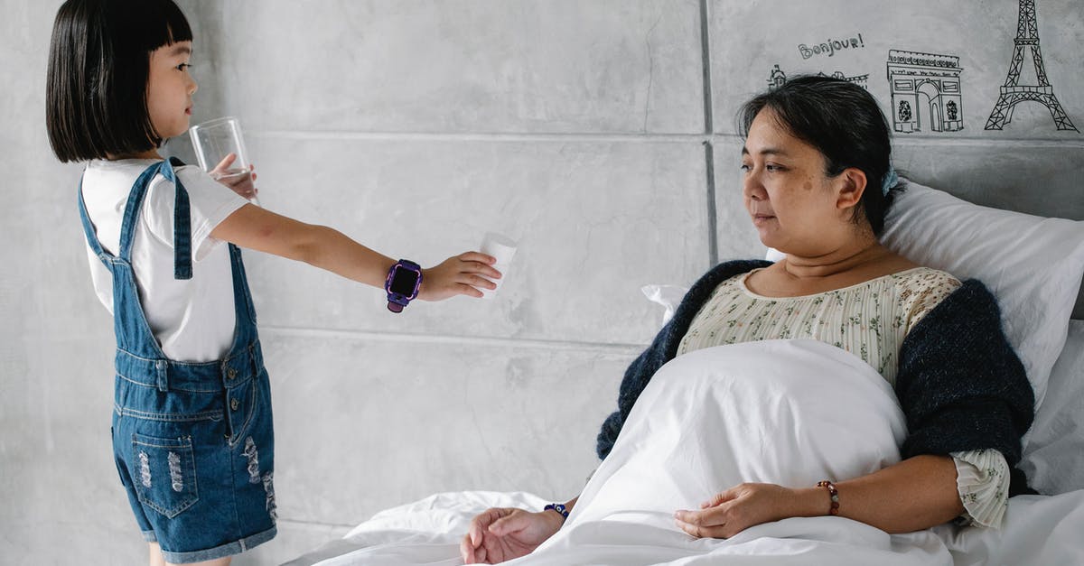 Just what is unhealthy in the water in Mexico? - Side view of adorable little Asian girl giving medicine and water to sick grandmother sitting in bed Just what is unhealthy in the water in Mexico? - Side view of adorable little Asian girl giving medicine and water to sick grandmother sitting in bed