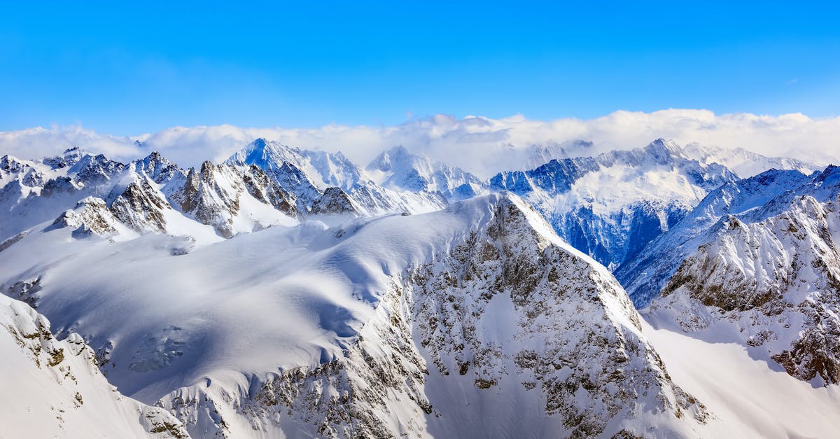 Ketapang/Banyuwangi to Mt. Ijen? - Areal Photography Of Snow Coated Mountains Under Clear Blue Sky Ketapang/Banyuwangi to Mt. Ijen? - Areal Photography Of Snow Coated Mountains Under Clear Blue Sky