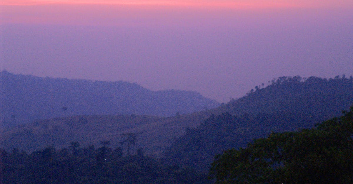 Land borders between Thailand and Cambodia that accept Cambodian e-Visa - Aerial Photography of Silhouette of Mountains Land borders between Thailand and Cambodia that accept Cambodian e-Visa - Aerial Photography of Silhouette of Mountains