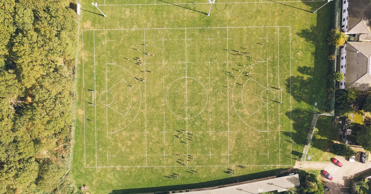 Lost property on Portuguese trains - Drone view of rugby pitch surrounded by lush green trees near old residential houses on sunny day in countryside Lost property on Portuguese trains - Drone view of rugby pitch surrounded by lush green trees near old residential houses on sunny day in countryside