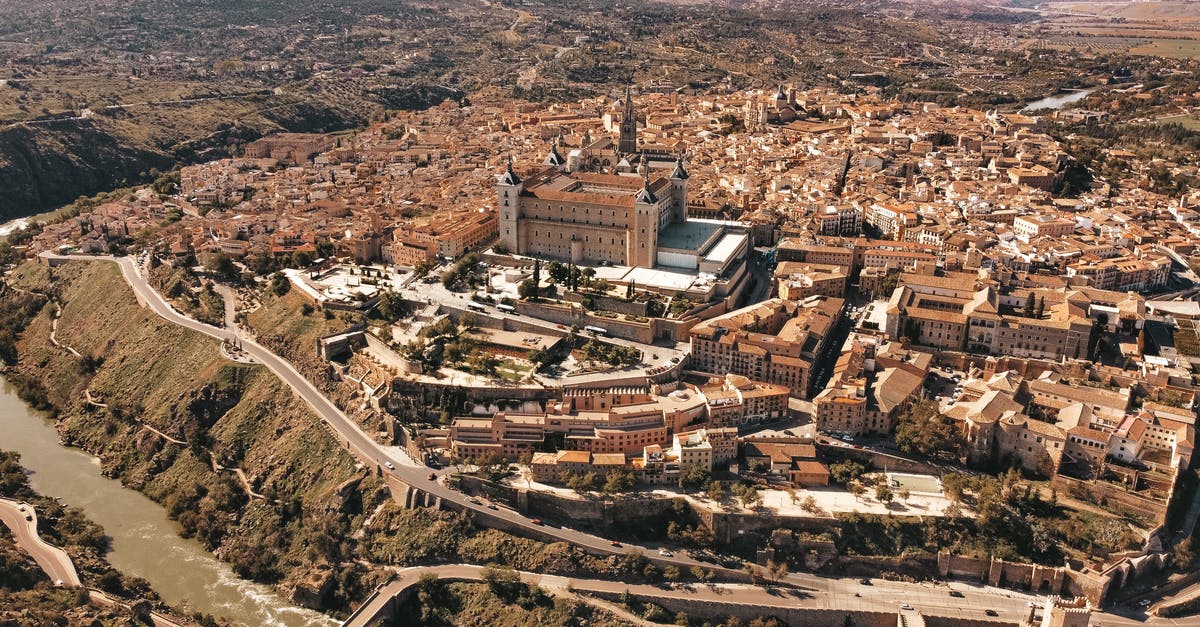 Madrid Barajas to Toledo transfer - Aerial View of City Buildings Madrid Barajas to Toledo transfer - Aerial View of City Buildings
