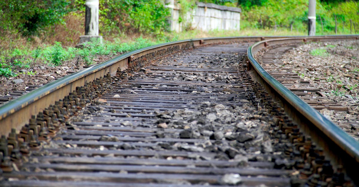 Maeklong Railway Timetable - Empty Railway in Close Up Shot Maeklong Railway Timetable - Empty Railway in Close Up Shot