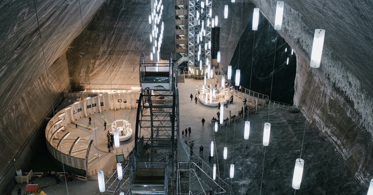 Making calls from Romania - Salt mine entertainment park with hanging LED lamps and various attractions Making calls from Romania - Salt mine entertainment park with hanging LED lamps and various attractions