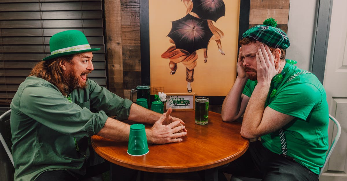 Meaning of "visa policy of Ireland grants visa-free entry to all Schengen Annex II nationalities" - Young male friends playing shell game in pub on Saint Patricks Day Meaning of "visa policy of Ireland grants visa-free entry to all Schengen Annex II nationalities" - Young male friends playing shell game in pub on Saint Patricks Day