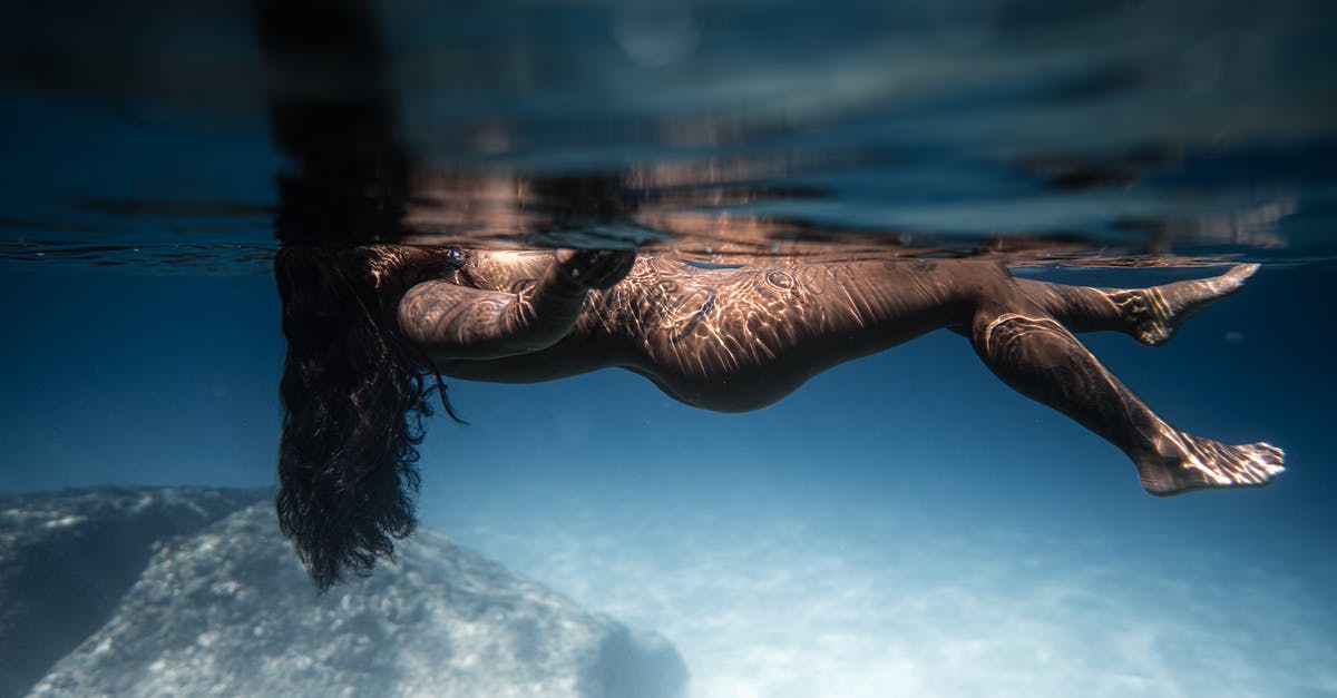 Mixed-gender naked swimming pools in Finland - Naked woman swimming in sea water