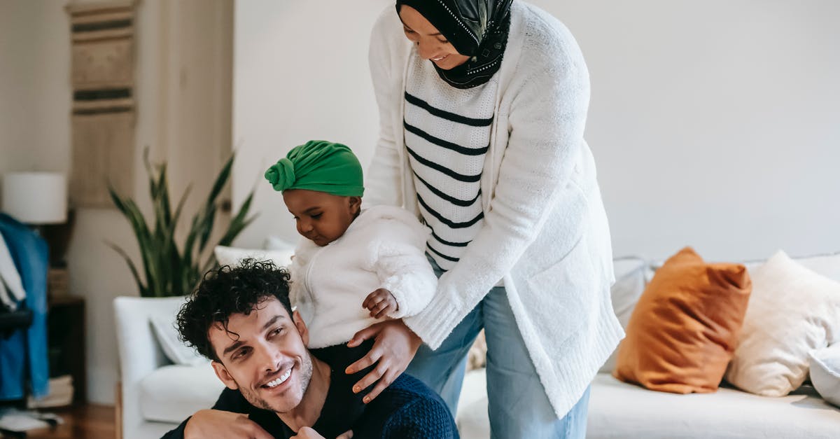 Mom and dad having different mailing addresses. B2 Visitor Visa [closed] - Positive diverse parents playing with cute baby at home