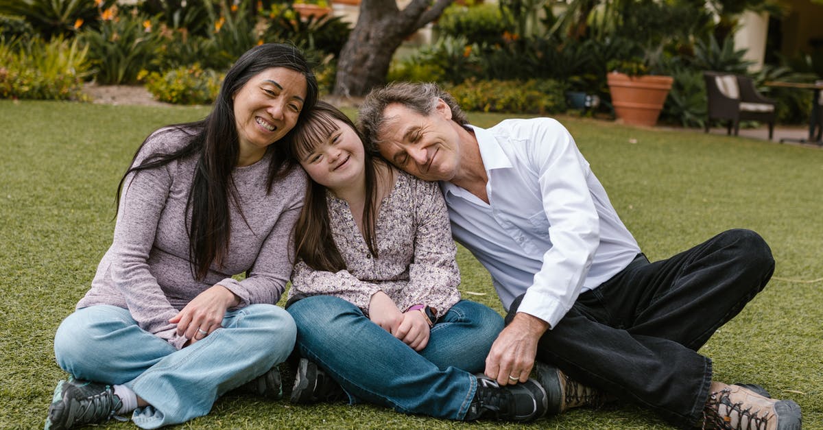 Mom and dad having different mailing addresses. B2 Visitor Visa [closed] - A Happy Family Sitting on the Grass