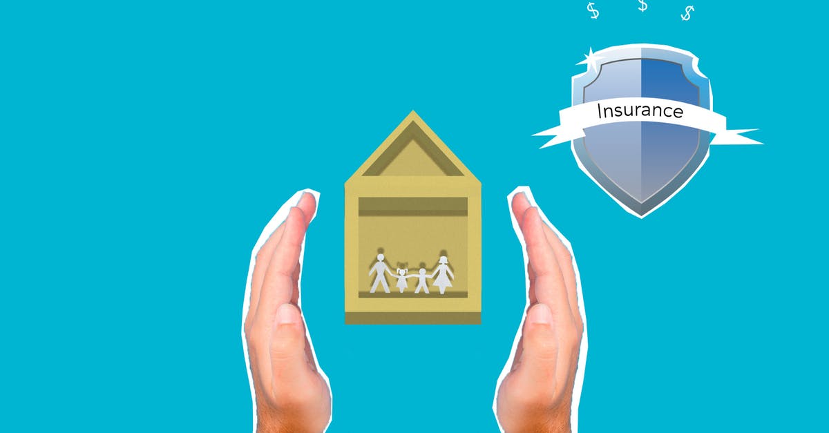 Motorcycle insurance when renting in the US - Cutout paper appliques of house with family and insurance symbol Motorcycle insurance when renting in the US - Cutout paper appliques of house with family and insurance symbol
