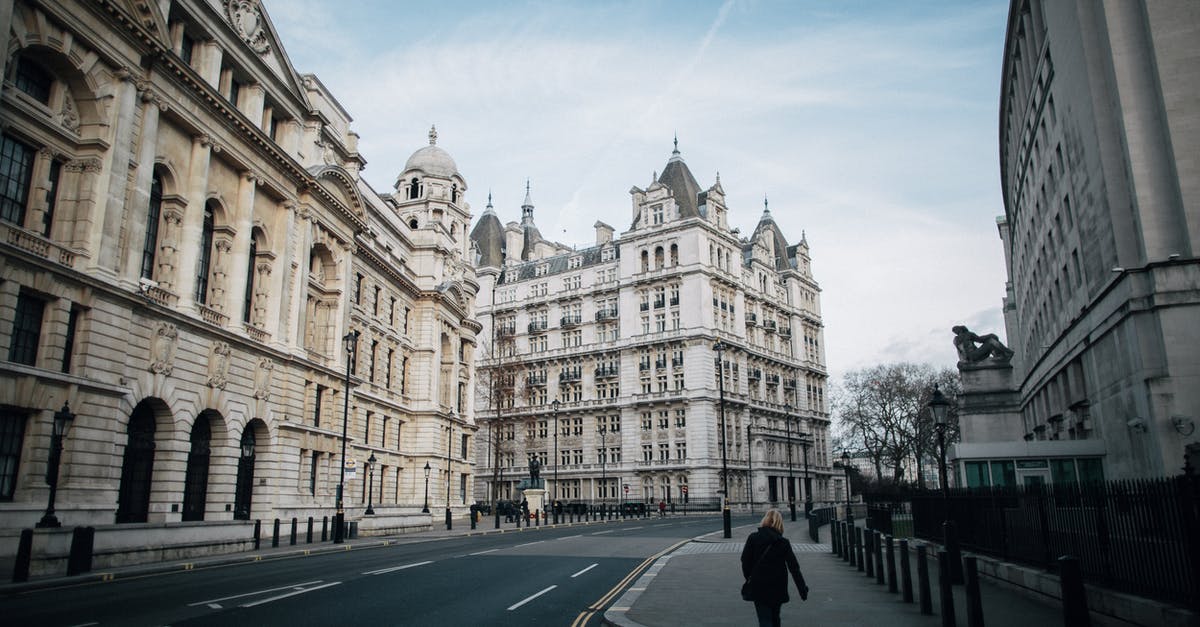 Multimodal routing in the UK - what sites/tools? - Unrecognizable woman walking on pavement between old urban house facades Multimodal routing in the UK - what sites/tools? - Unrecognizable woman walking on pavement between old urban house facades