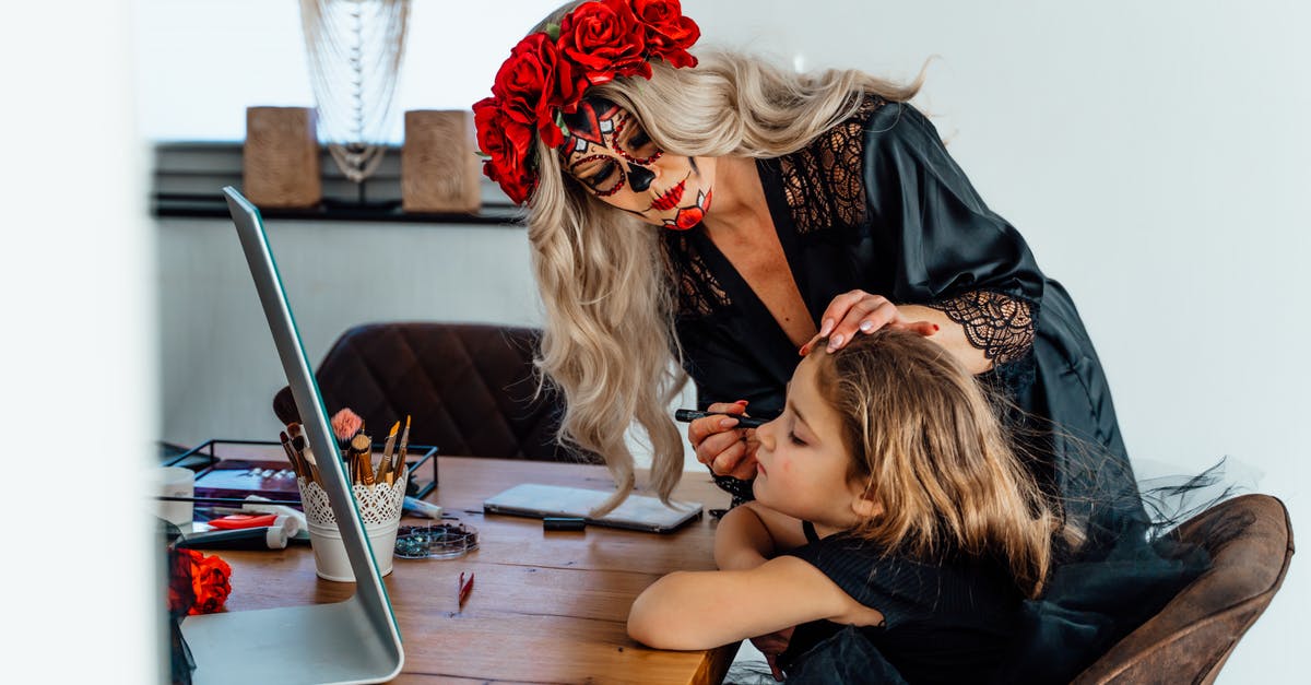 Multiple visits to Mexico during 90 day VWP - A Mother Applying Halloween Make-up on a Girl's Face Multiple visits to Mexico during 90 day VWP - A Mother Applying Halloween Make-up on a Girl's Face