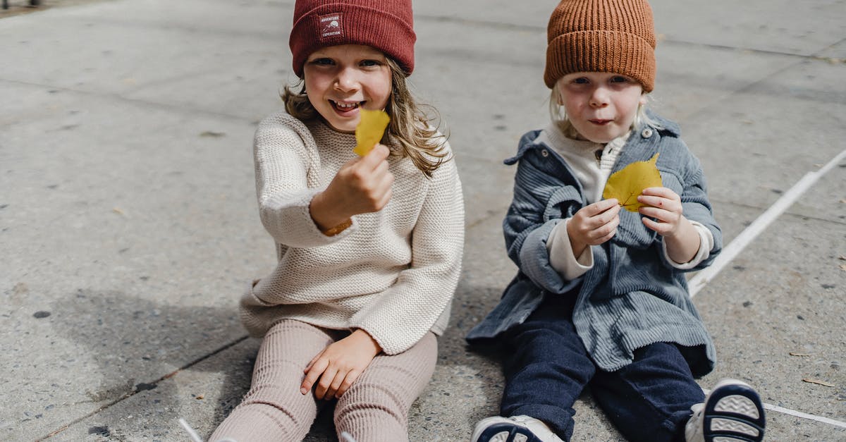 My sister will sponsor her place for my stay in UK,what should my sister show of proof for my UK Visa? - Happy siblings sitting on sidewalk with yellow leaves