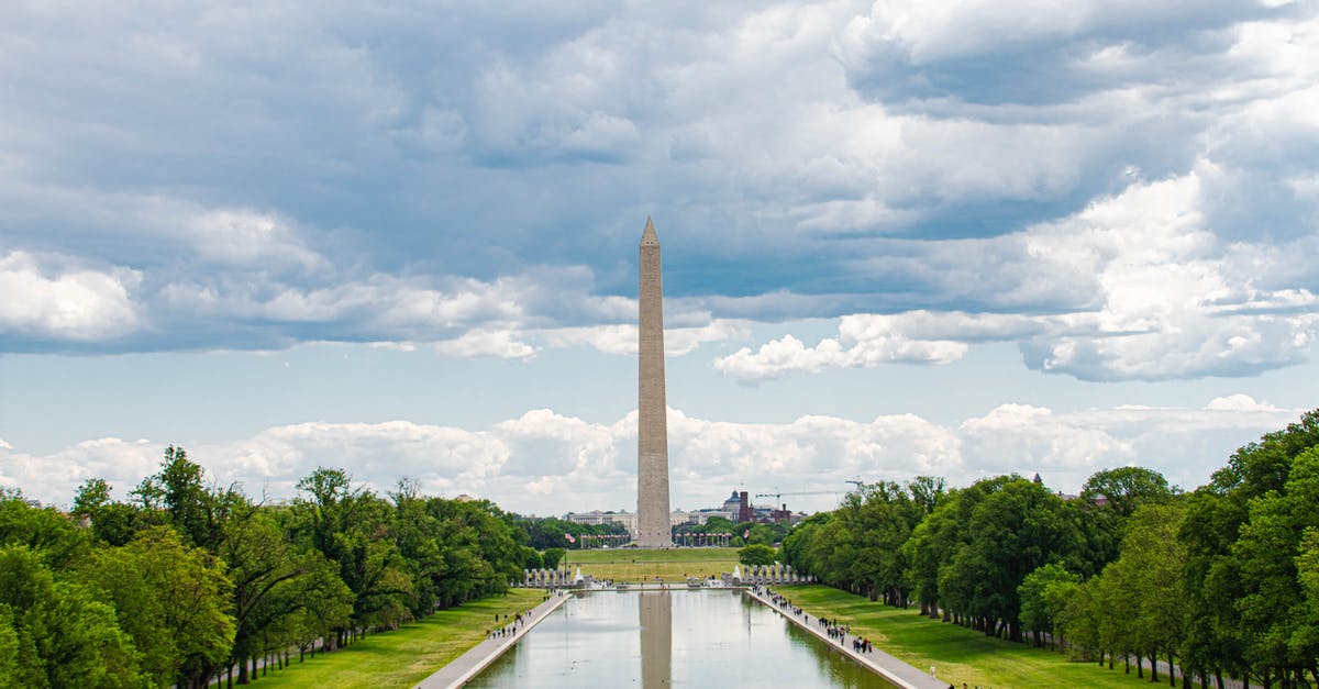 My visa expired in 2012 and lived here ever since, this coming May I am going to Washington DC. Can I travel domestically with a valid passport? [duplicate] - Lincoln Memorial Reflecting Pool with the Washington Monument under Cloudy Sky