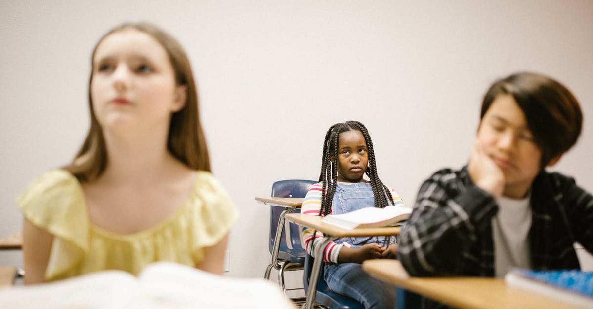 My visa was rejected. Now I want to go for just 3 months to study [closed] - A Girl Sitting Lonely by Herself in the Classroom