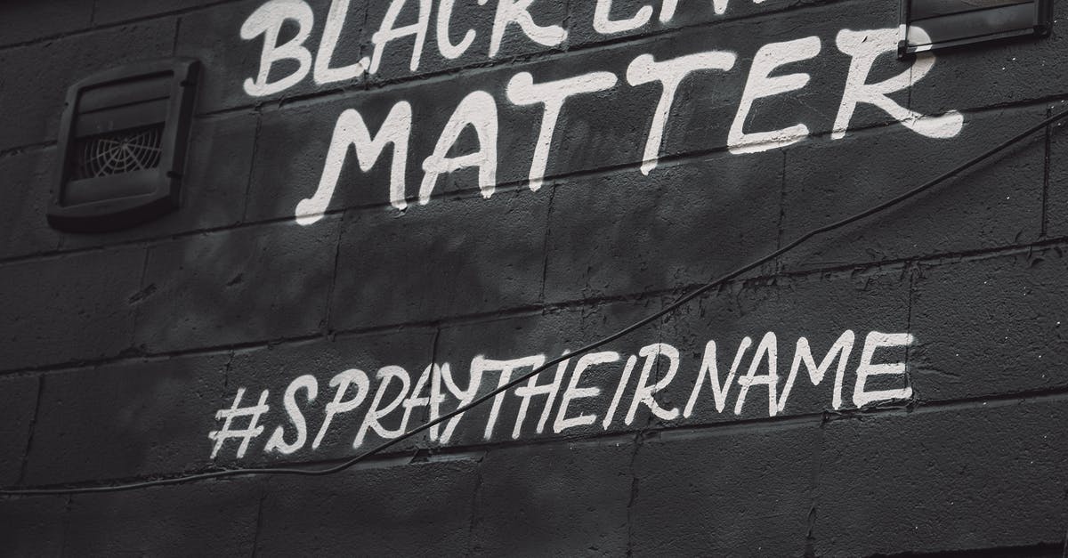 Name misspelled in visa status update notice - A Black Lives Matter Slogan Spray Painted on a Black Wall Name misspelled in visa status update notice - A Black Lives Matter Slogan Spray Painted on a Black Wall