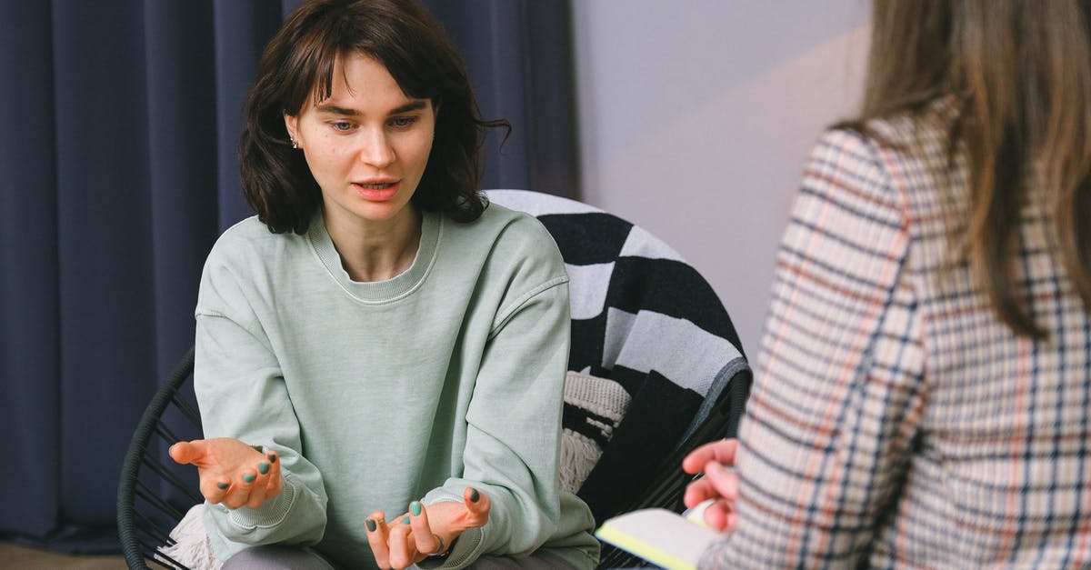 Need advice for UK landing interview (visa-free entry) - Calm female sitting on armchair and giving interview to concentrated woman in light room Need advice for UK landing interview (visa-free entry) - Calm female sitting on armchair and giving interview to concentrated woman in light room