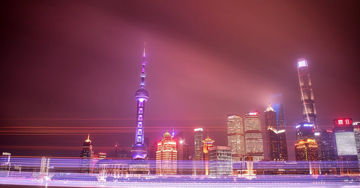 Night shuttle bus at Pudong Airport, Shanghai - Cityscape Wallpaper Night shuttle bus at Pudong Airport, Shanghai - Cityscape Wallpaper