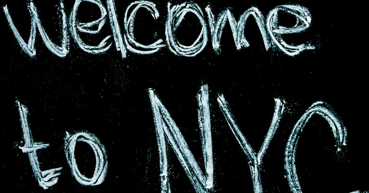NYC to Centralia [closed] - Black Background With Welcome to Nyc Text Overlay