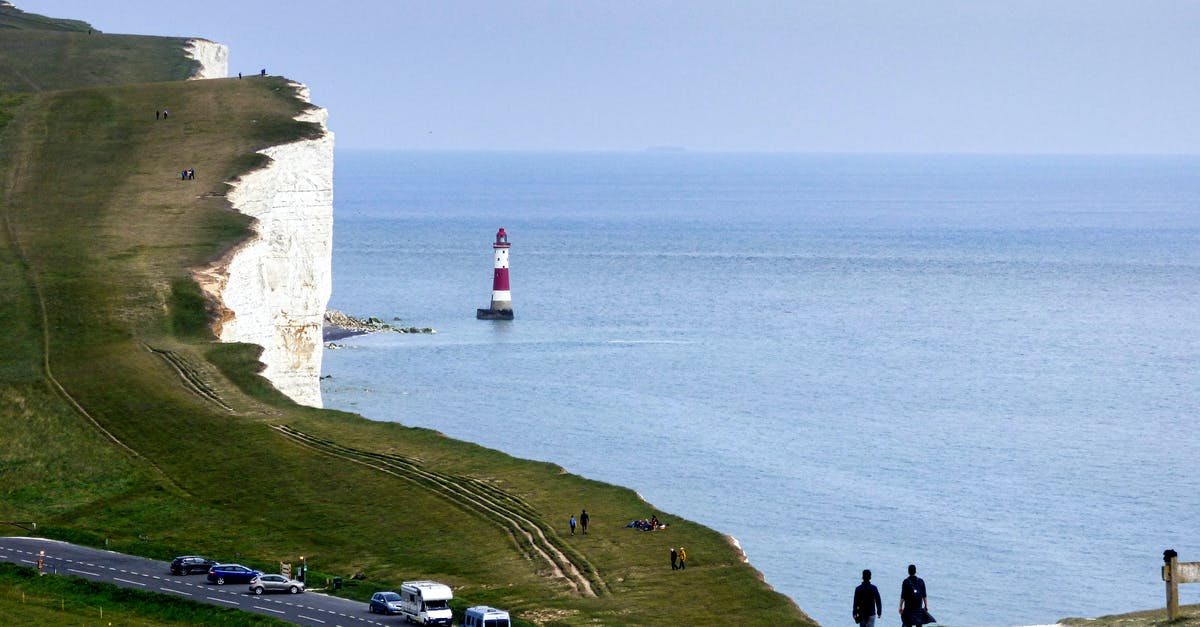 Ocean view east of Edinburgh - The Beachy Head Cliff Overlooking a Lighthouse in East Sussex, England Ocean view east of Edinburgh - The Beachy Head Cliff Overlooking a Lighthouse in East Sussex, England