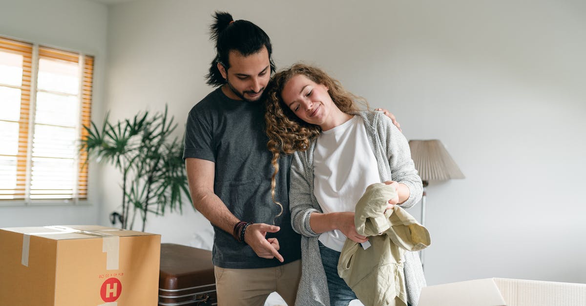 On the UK visa application, what should the cost of accommodation be for my wife and son? - Happy couple bonding and unpacking suitcase in new home On the UK visa application, what should the cost of accommodation be for my wife and son? - Happy couple bonding and unpacking suitcase in new home