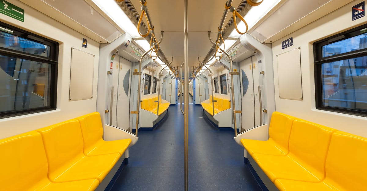 Optimum fares for transportations inside and around Barcelona (metro/trains) - Empty Subway Train Optimum fares for transportations inside and around Barcelona (metro/trains) - Empty Subway Train
