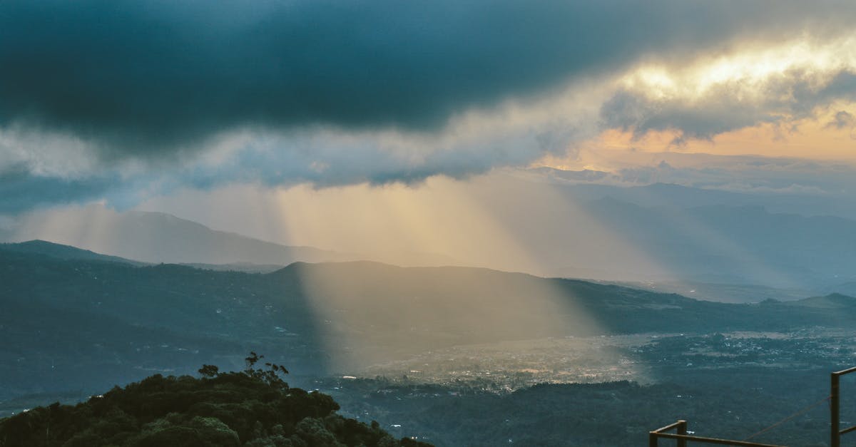 Panama, Costa Rica, Nicaragua - Sunlight Beaming Through Clouds Panama, Costa Rica, Nicaragua - Sunlight Beaming Through Clouds