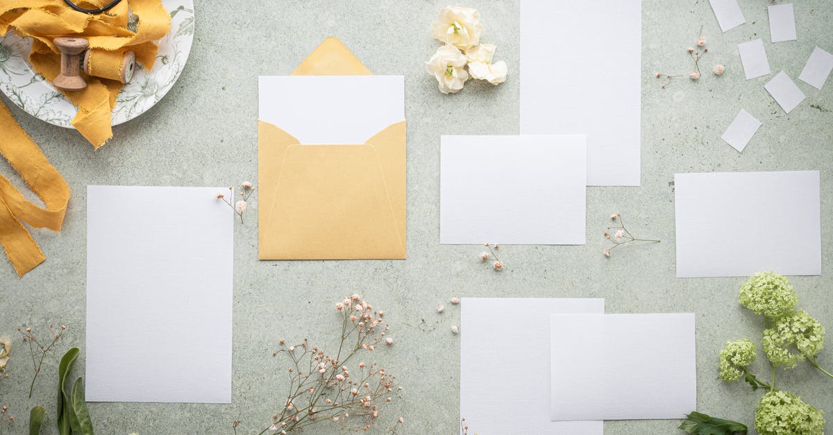Passport Stamping and Residents cards - Card inside a Yellow Envelope Passport Stamping and Residents cards - Card inside a Yellow Envelope