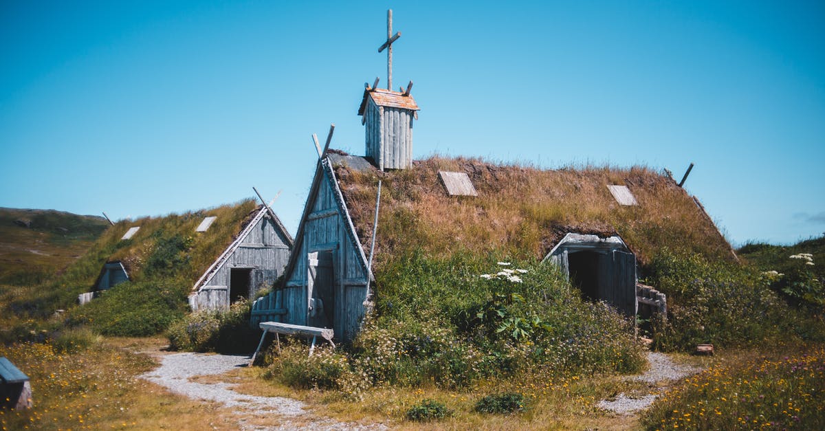 Passport Validity to cross Border to Canada - Old wooden church and house on meadow in countryside Passport Validity to cross Border to Canada - Old wooden church and house on meadow in countryside