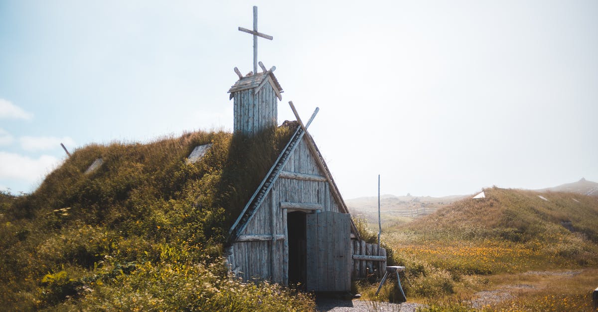 Passport Validity to cross Border to Canada - Aged wooden church on grassy meadow in sunlight Passport Validity to cross Border to Canada - Aged wooden church on grassy meadow in sunlight