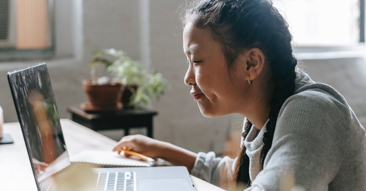 Primary occupation for the US visa - student or professional? - Side view of smart Asian girl sitting at desk and watching laptop in light room Primary occupation for the US visa - student or professional? - Side view of smart Asian girl sitting at desk and watching laptop in light room