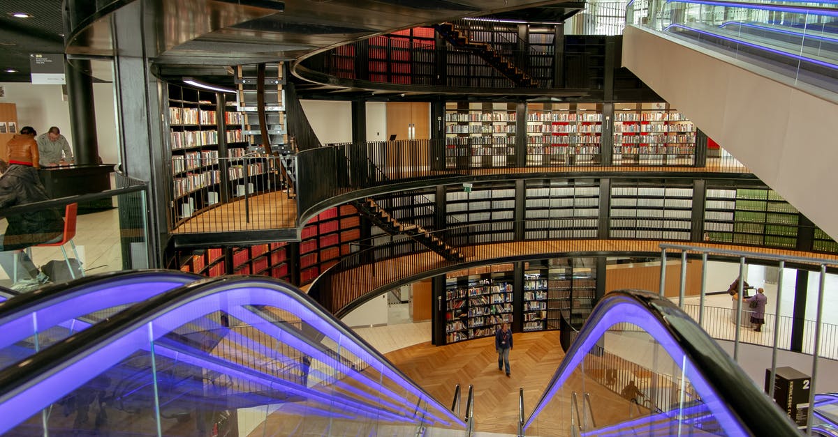 Problems associated with booking flights inside another set of flights? - Escalator in modern public library Problems associated with booking flights inside another set of flights? - Escalator in modern public library
