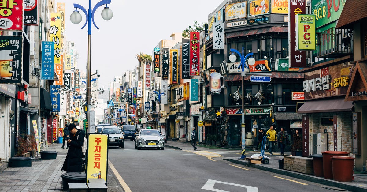 "Speaking" Korean without really speaking Korean, as a tourist in South Korea - Cars Parked on Street Near Buildings "Speaking" Korean without really speaking Korean, as a tourist in South Korea - Cars Parked on Street Near Buildings
