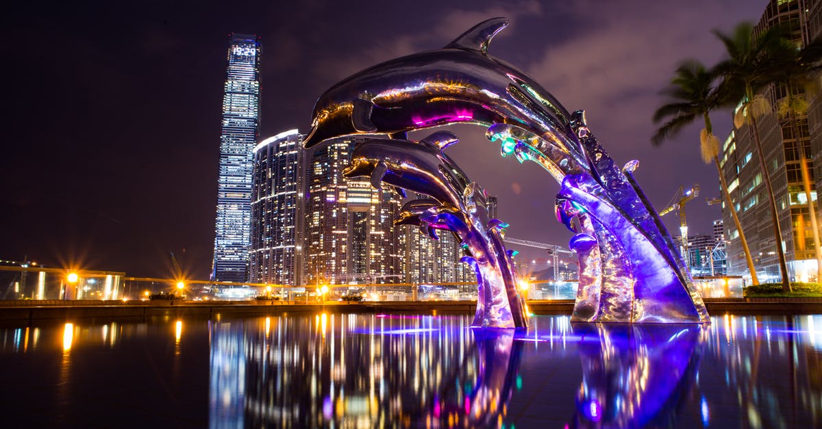 Regarding transit via HongKong - Low Angle Photography of Dolphin on Fountain Regarding transit via HongKong - Low Angle Photography of Dolphin on Fountain