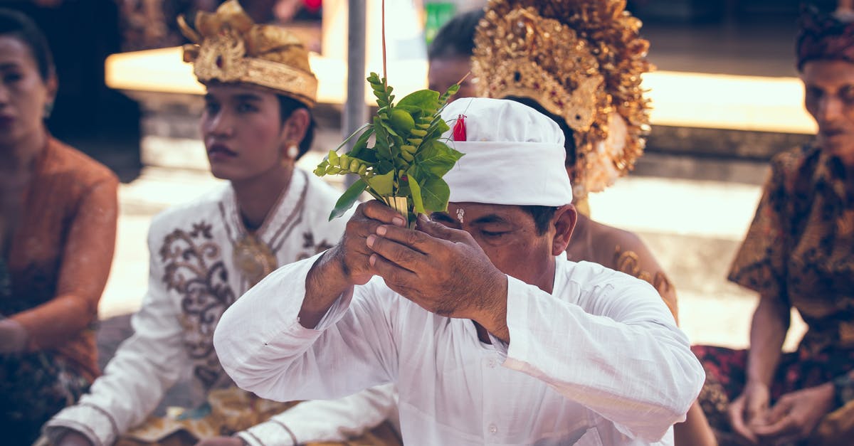 Religious wedding after civil wedding - Man Holding Leaves Religious wedding after civil wedding - Man Holding Leaves