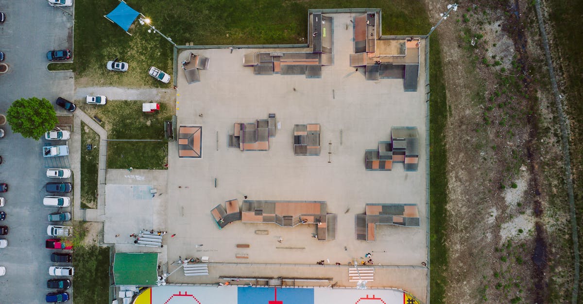 Remote independent contractor needs short onsite training in US - what is the Visa requirement? - Aerial view of skate park with various funboxes and ramps near inline hockey rink located in town near road with parked cars Remote independent contractor needs short onsite training in US - what is the Visa requirement? - Aerial view of skate park with various funboxes and ramps near inline hockey rink located in town near road with parked cars