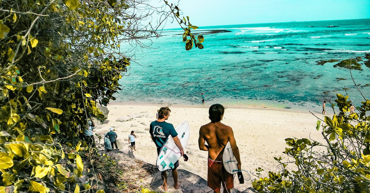 Rent a surf board for one month in Bali - Two Man Holding Surfboards Going to Beach Rent a surf board for one month in Bali - Two Man Holding Surfboards Going to Beach