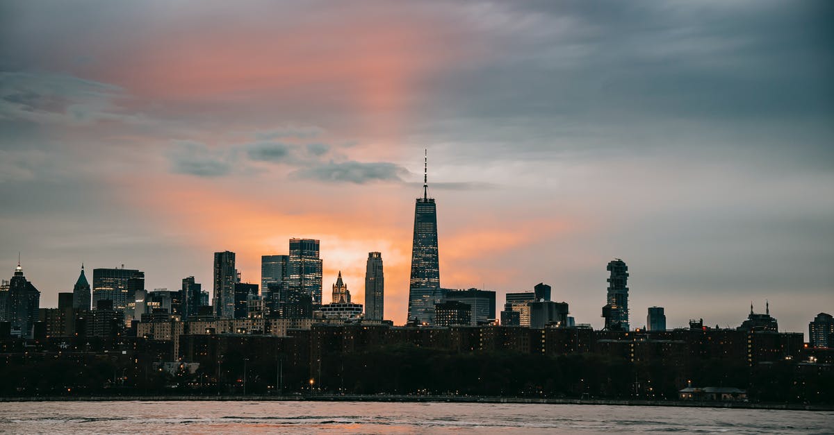 Renting a car on the east coast USA - Modern New York City district with famous typical skyscrapers situated on East River coast at picturesque sunset Renting a car on the east coast USA - Modern New York City district with famous typical skyscrapers situated on East River coast at picturesque sunset