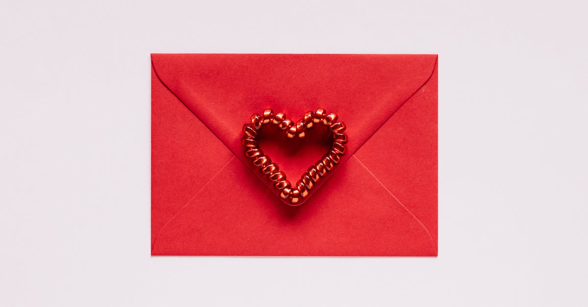 Request a letter verifying international health coverage and benefits from BlueShield BlueCross for Schengen Visa - Colorful gift envelope with heart on pink background