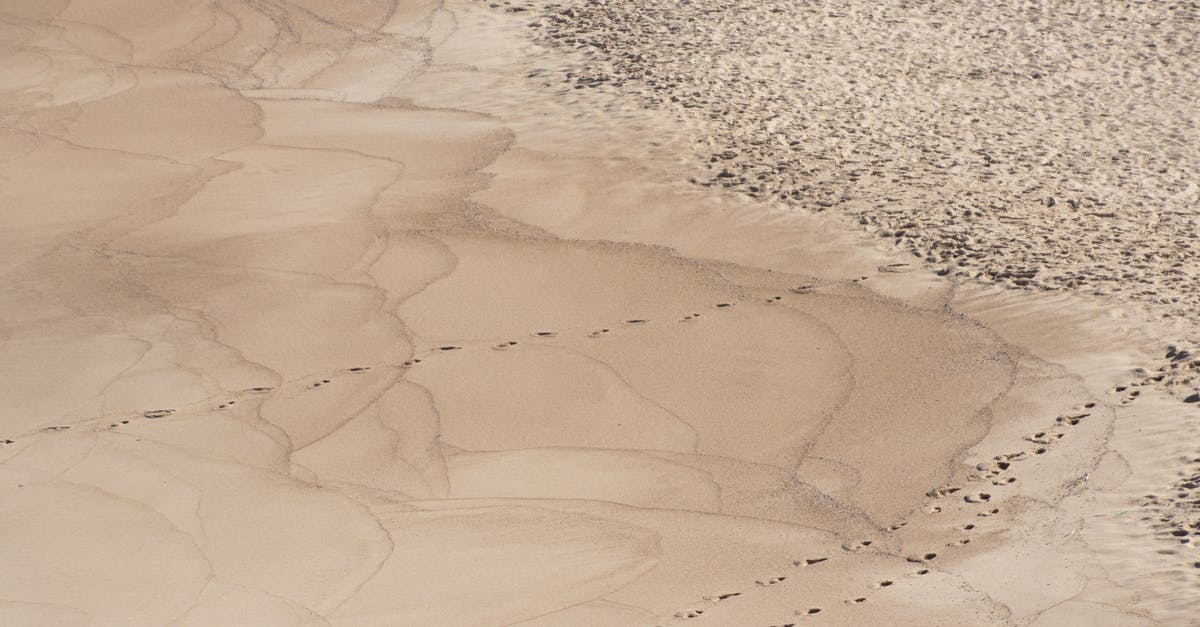 Requirements for travelling to Portugal from Spain via land - Aerial Photo of Sand With Footprints Requirements for travelling to Portugal from Spain via land - Aerial Photo of Sand With Footprints