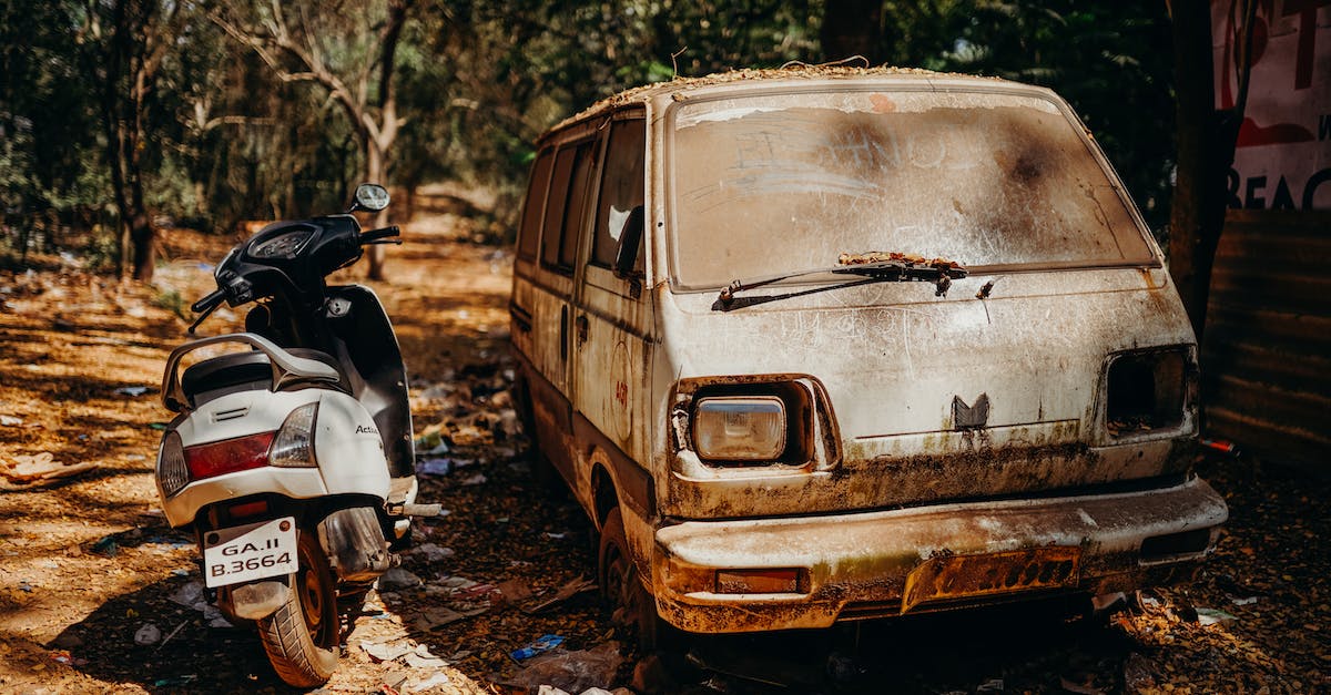 Return bus ticket from Bangalore to Goa? - White Van Parked on Brown Dried Leaves