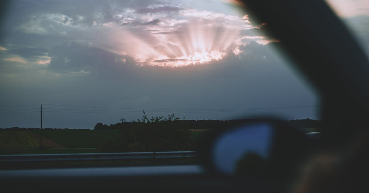 Road Trip Through Sedona, AZ [closed] - Car riding through field in evening