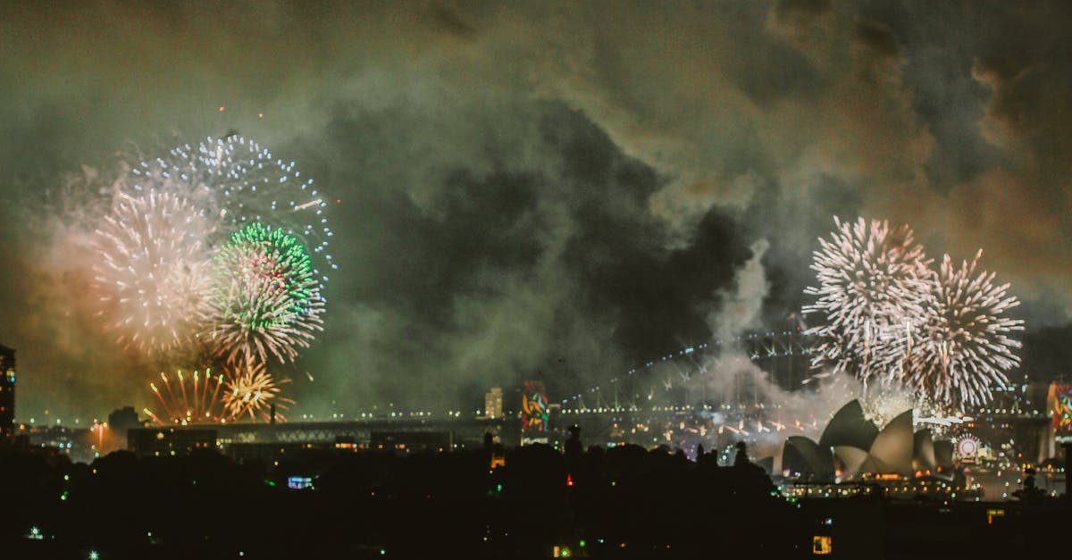 Safe and comfortable viewing points for Sydney NYE fireworks [closed] - Photography Of City With Fireworks At Night