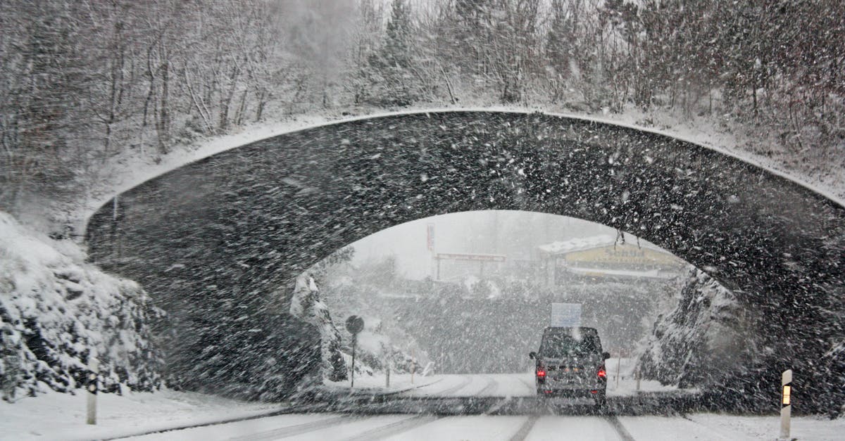 Salt Lake City driving in winter - Photo of White Vehicle Crossing a Tunnel Salt Lake City driving in winter - Photo of White Vehicle Crossing a Tunnel