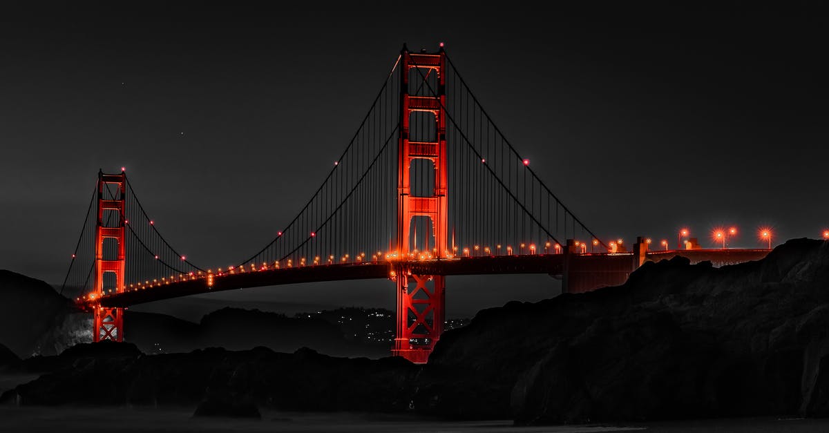 San Francisco -> Fiji -> Brisbane -> Melbourne, Australian Travel Declaration - Selective Color Photography of Golden Gate Bridge, California San Francisco -> Fiji -> Brisbane -> Melbourne, Australian Travel Declaration - Selective Color Photography of Golden Gate Bridge, California