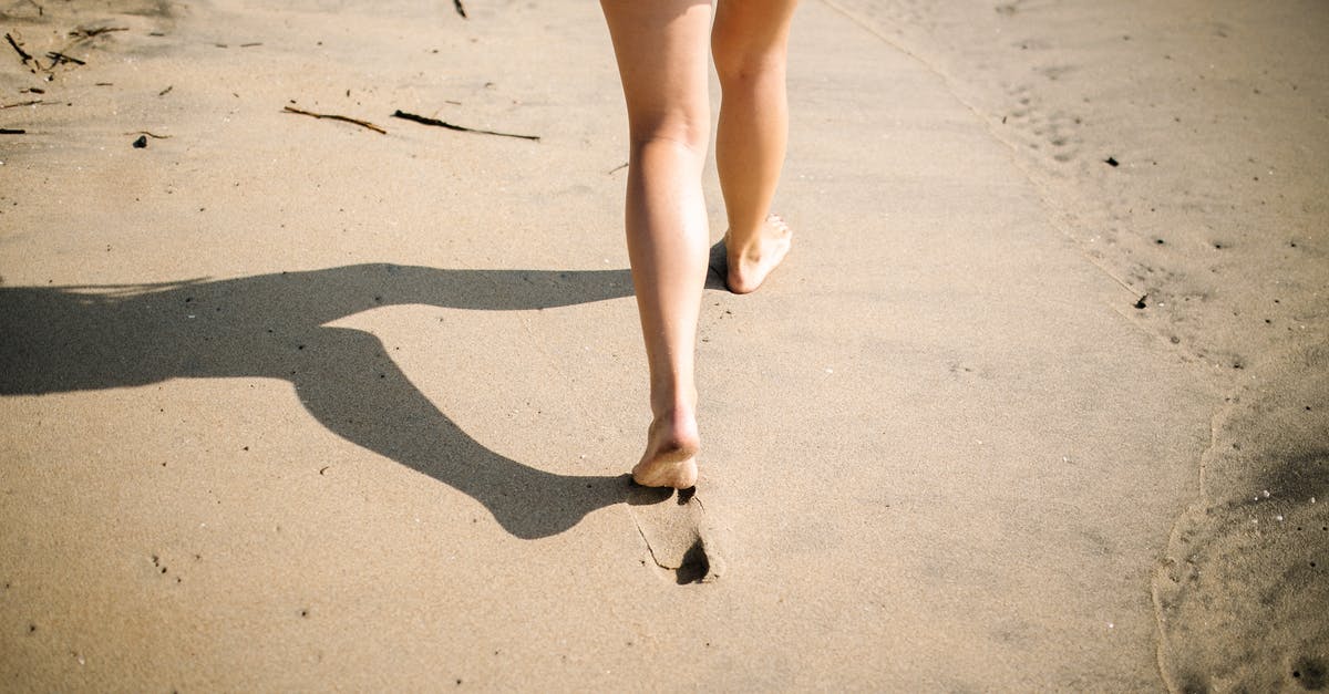 Schengen 90/180 day rule with 4 day overstay - Woman in Blue Denim Shorts Walking on White Sand Schengen 90/180 day rule with 4 day overstay - Woman in Blue Denim Shorts Walking on White Sand